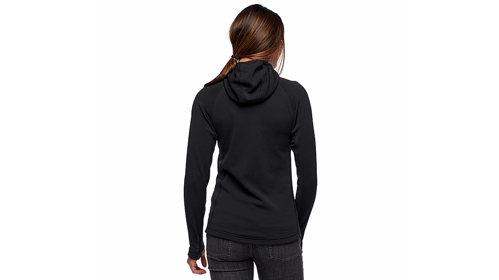 Black Diamond Coefficient Fleece Hoody - Womens, Black, Medium, AP7440210002MED1