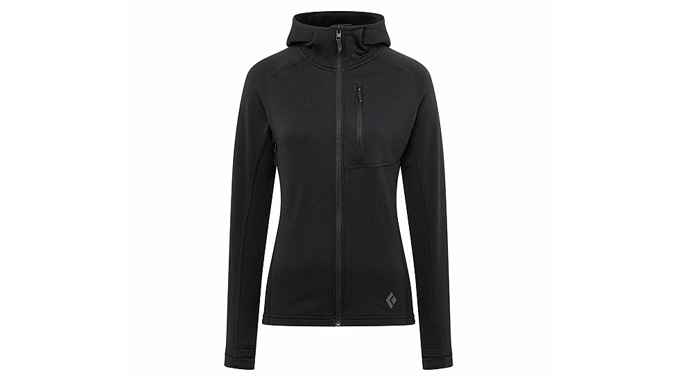 Black Diamond Coefficient Fleece Hoody - Womens, Black, Medium, AP7440210002MED1