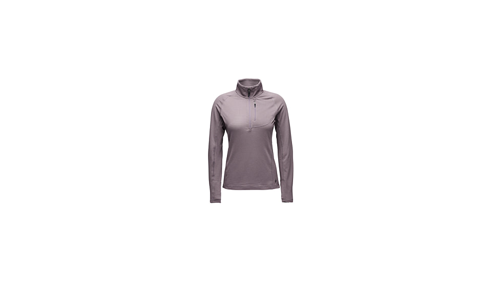 Black Diamond Coefficient LT Quarter Zip Pullover - Womens, Dark Mauve, Large, AP7600276048LRG1