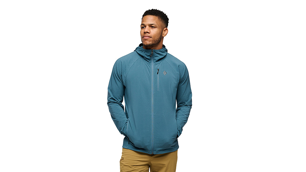 Black Diamond Coefficient Storm FZ Hoody - Mens, Creek Blue, Extra Large, AP7440184064XLG1