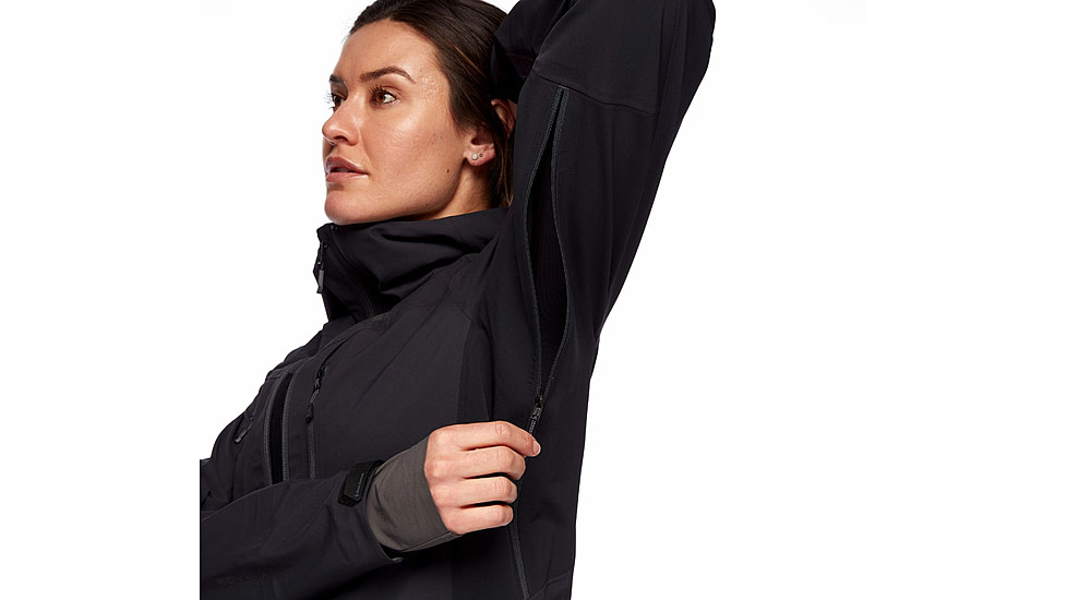 Black Diamond Dawn Patrol Hybrid Shell Jacket - Women's, Black, Medium, AP7450050002MED1