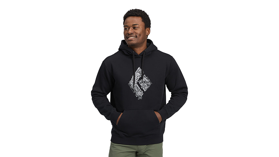Black Diamond Engineered Diamond Pullover Hoody - Mens, Black, Medium, AP7524630002MED1