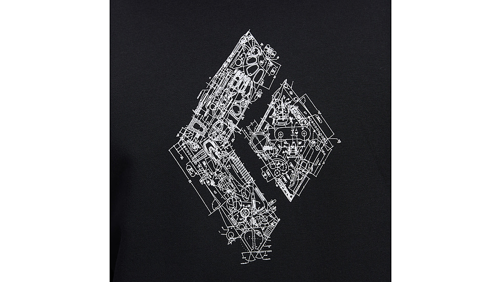 Black Diamond Engineered Diamond Pullover Hoody - Mens, Black, Medium, AP7524630002MED1