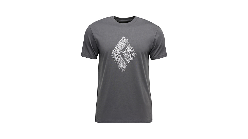 Black Diamond Engineered Diamond Short Sleeve Tee - Mens, Anthracite, Medium, AP7524720001MED1