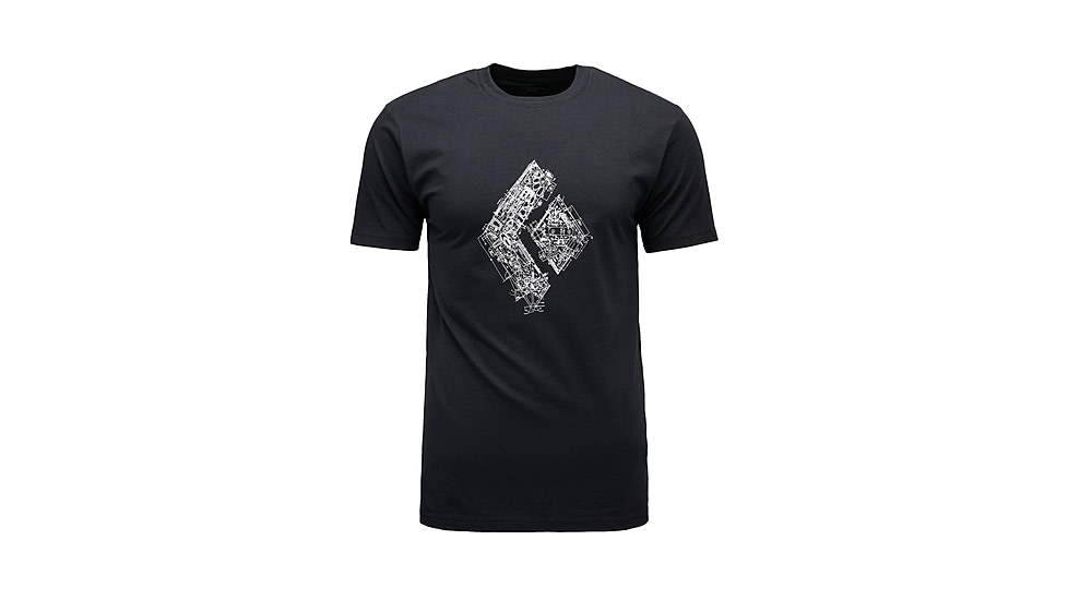 Black Diamond Engineered Diamond Short Sleeve Tee - Mens, Black, Extra Large, AP7524720002XLG1