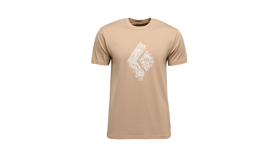 Black Diamond Engineered Diamond Short Sleeve Tee - Mens, Mushroom, Large, AP7524722015LRG1