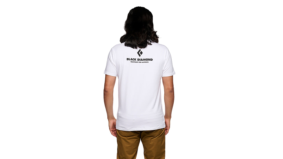 Black Diamond Equipment for Alpinists Short Sleeve Tee - Mens, White, Large, APYL4X1006LRG1