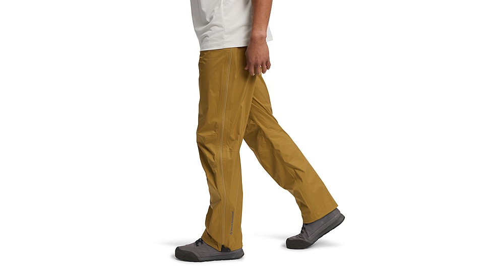 Black Diamond Fineline Stretch Full Zip Pants - Mens, Flax, Small, AP7420132021SML1