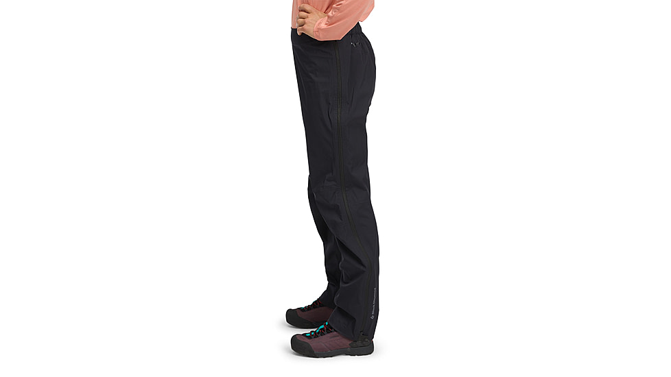Black Diamond Fineline Stretch Full Zip Pants - Womens, Black, Medium/Short, AP7410450002MED1