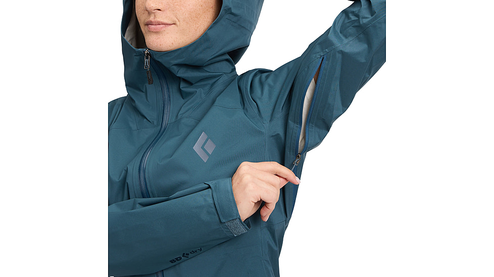 Black Diamond Fineline Stretch Shell - Womens, Midnight Blue, Small, AP7450414034SML1