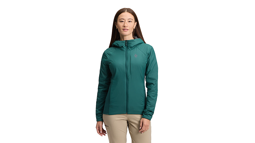 Black Diamond First Light 1.0 Stretch Hoody - Womens, Deep Woods, Extra Small, AP7522663062XSM1