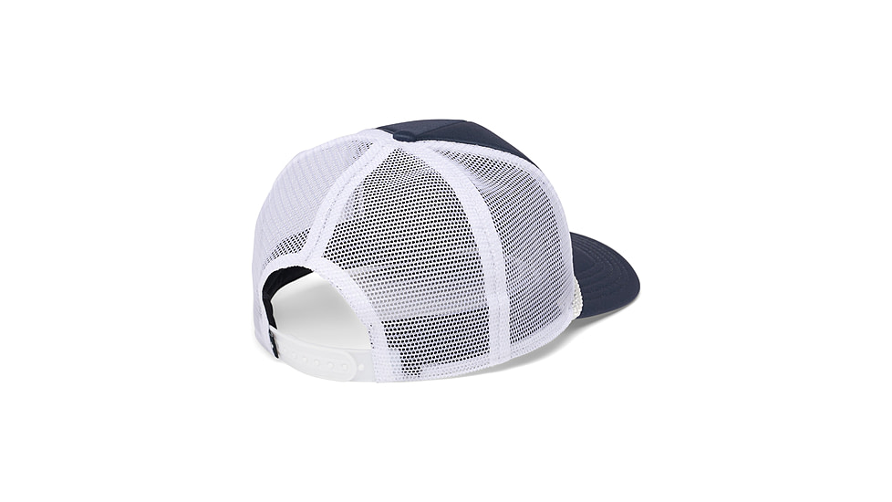 Black Diamond Flat Bill Trucker Hat, Charcoal/White Mountainscape, AP7230499261ALL1