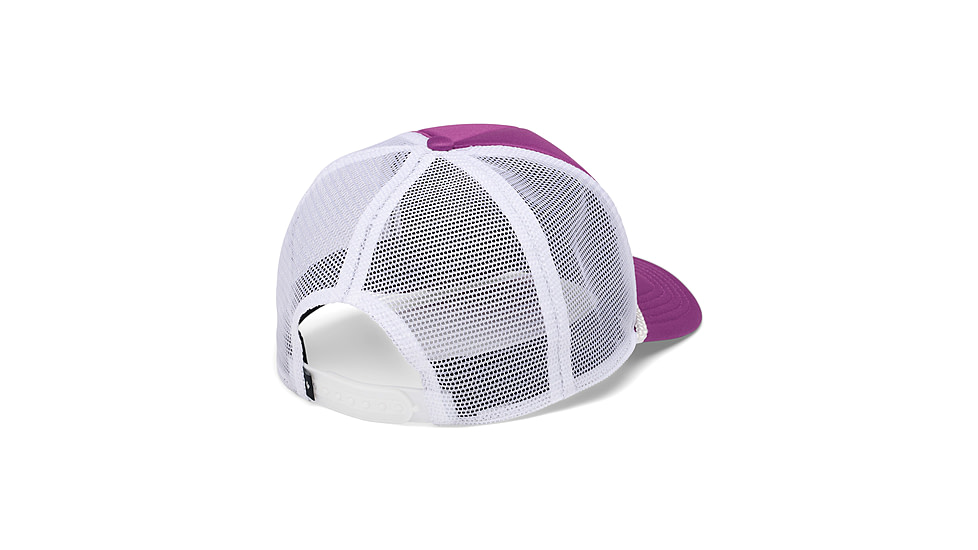 Black Diamond Flat Bill Trucker Hat, Piton Purple/White Mountainscape, AP7230499072ALL1