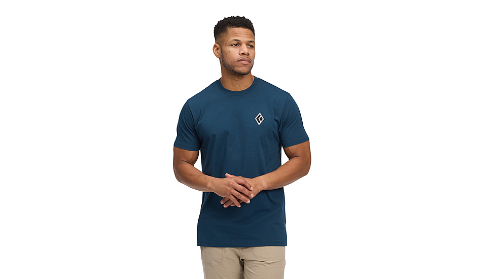Black Diamond Heritage Alpinist Short Sleeve Tee - Mens, Indigo, Small, AP7524674013SML1