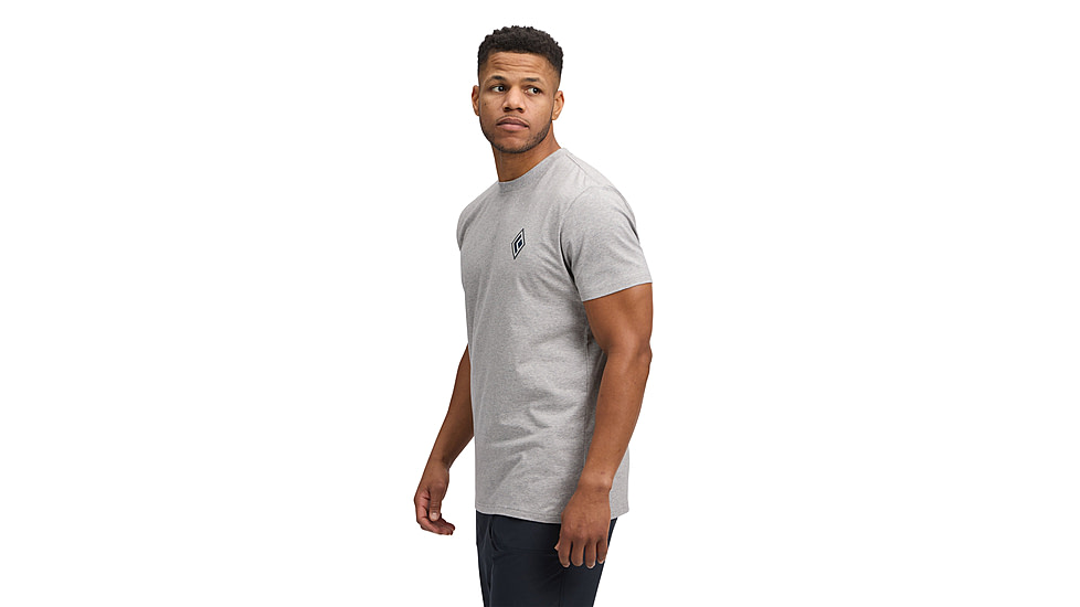 Black Diamond Heritage Alpinist Short Sleeve Tee - Mens, Nickel Heather, Medium, AP7524671014MED1