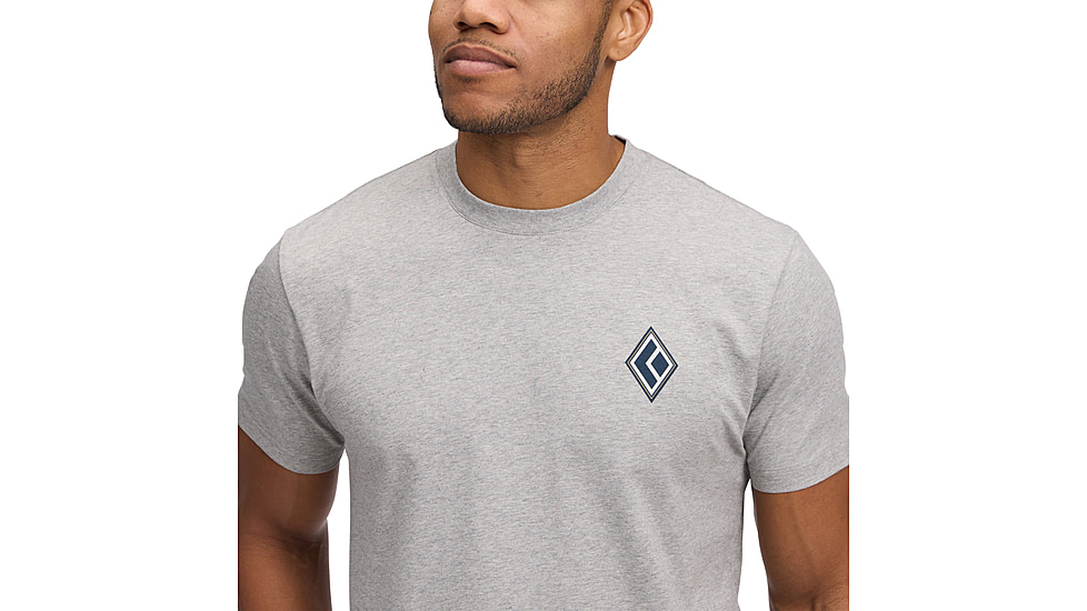 Black Diamond Heritage Alpinist Short Sleeve Tee - Mens, Nickel Heather, Medium, AP7524671014MED1