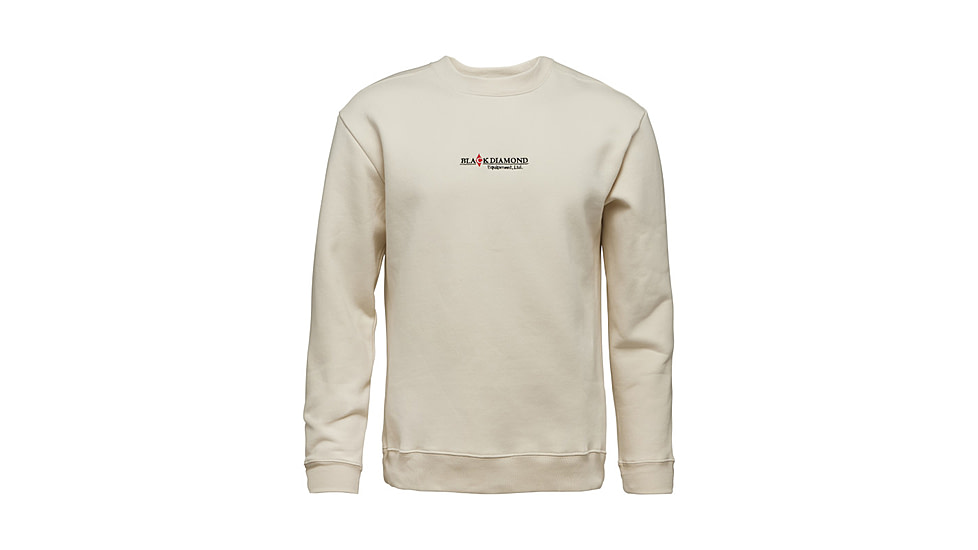 Black Diamond Heritage Wordmark Crewneck - Mens, Off White, Medium, AP7524431024MED1