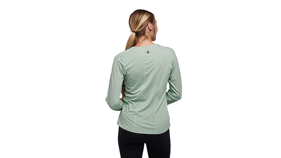 Black Diamond Lightwire Long Sleeve Tee - Womens, Foam Green, Medium, AP7520103041MED1