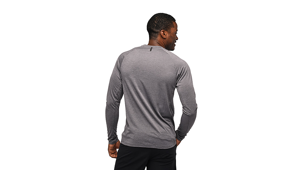 Black Diamond Lightwire LS Tech Tee - Mens, Steel Grey, Large, AP7530900034LRG1