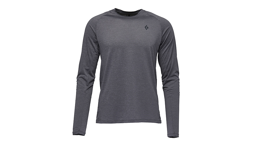 Black Diamond Lightwire LS Tech Tee - Mens, Steel Grey, Large, AP7530900034LRG1
