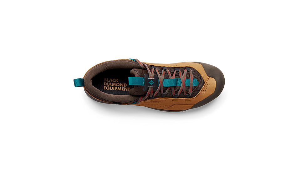 Black Diamond Mission Leather LW WP Approach Shoes - Mens, Amber/Cafe Brown, 12.5, BD58003294271251