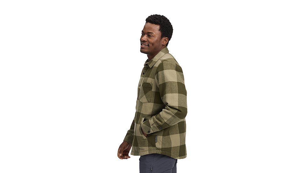 Black Diamond Project Heavy Flannel - Mens, Dark Moss/Pine Smoke, Extra Large, AP7440659722XLG1