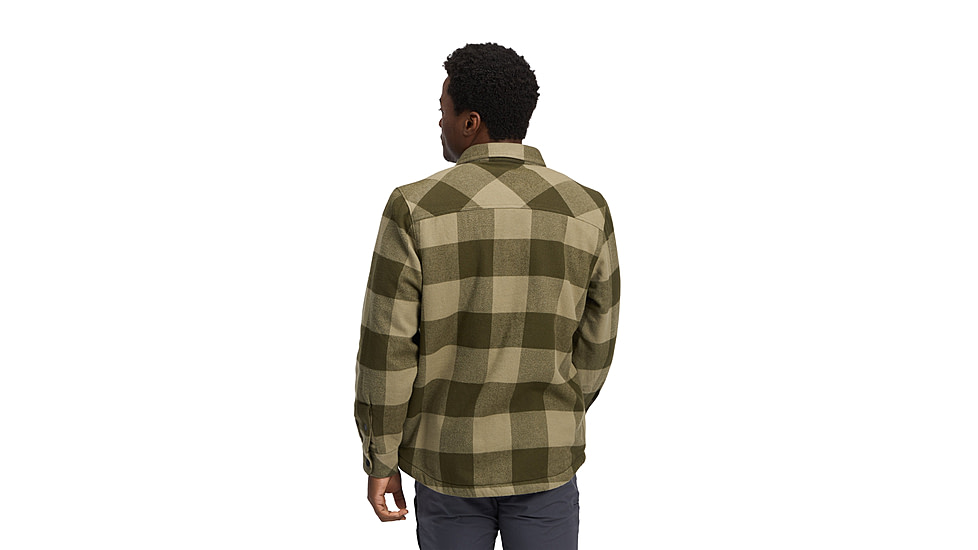 Black Diamond Project Heavy Flannel - Mens, Dark Moss/Pine Smoke, Extra Large, AP7440659722XLG1