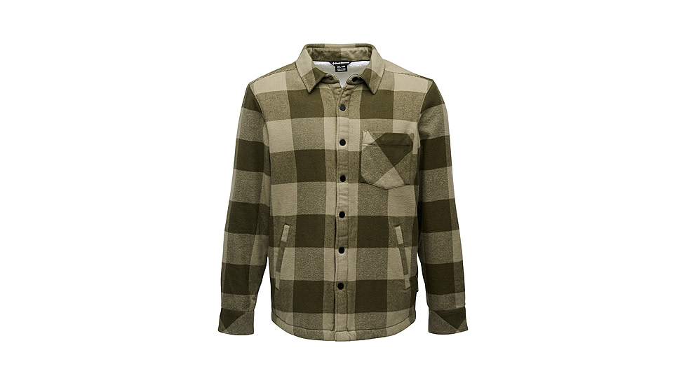 Black Diamond Project Heavy Flannel - Mens, Dark Moss/Pine Smoke, Extra Large, AP7440659722XLG1