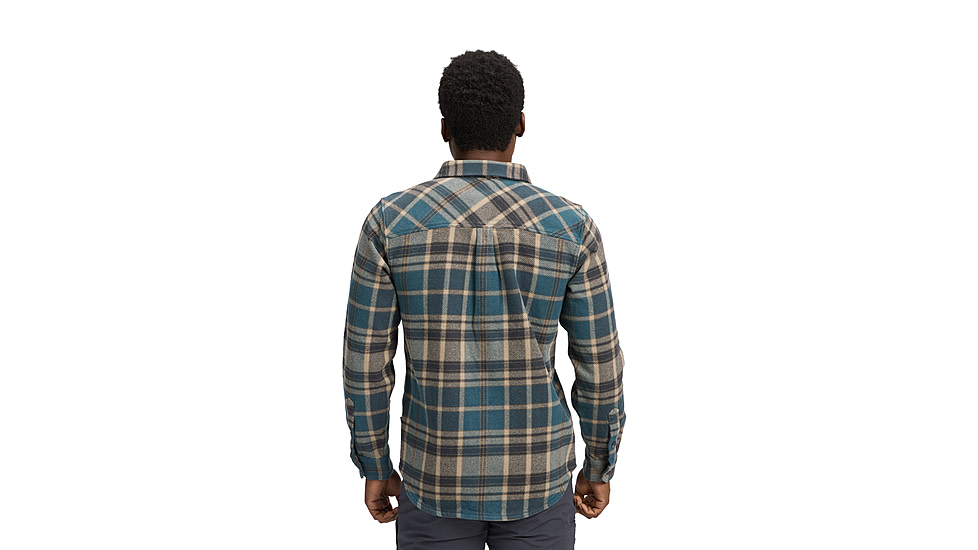 Black Diamond Project Heavy Flannel - Mens, Midnight Blue/Charcoal Plaid, Extra Large, AP7440649720XLG1