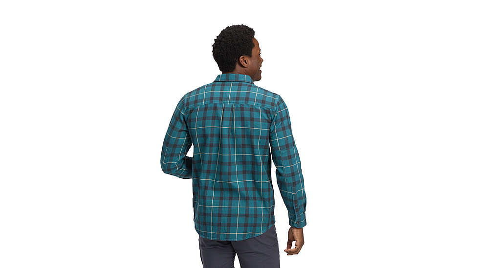Black Diamond Project Twill Long Sleeve Shirt - Mens, Creek Blue/Charcoal, Small, AP7530919660SML1