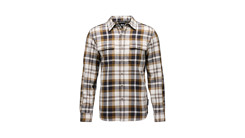 Black Diamond Project Twill Shirt - Mens, Dark Curry/Off White, Large, AP7530919628LRG1