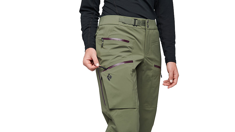 Black Diamond Recon LT Stretch Pants - Womens, Carbon, Medium, AP7410240003MED1