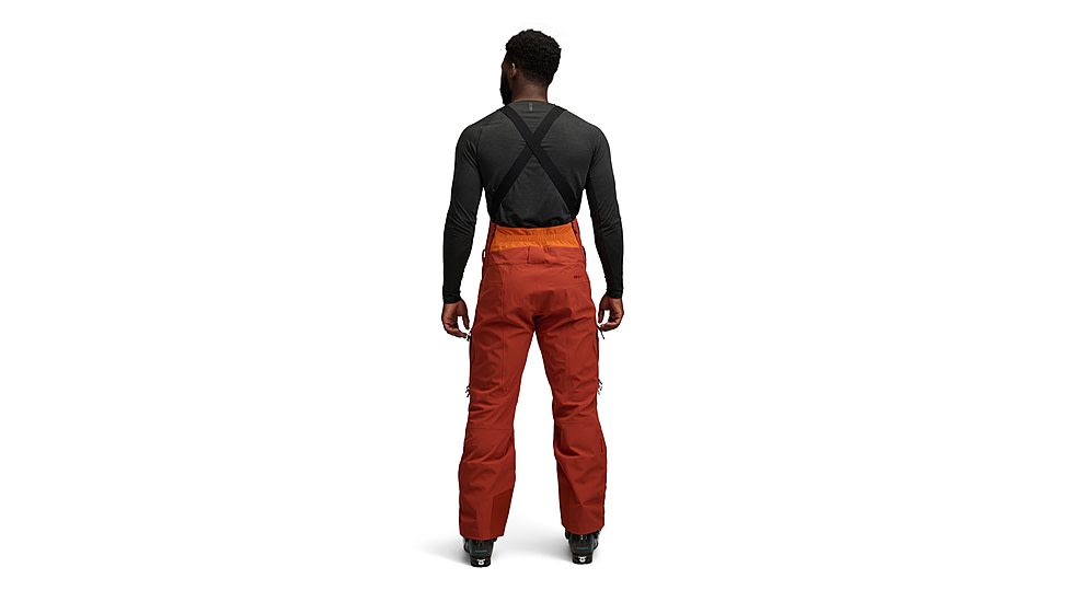 Black Diamond Recon Stretch Bibs - Mens, Saffron/Burnt Sienna, Small, AP7410289712SML1
