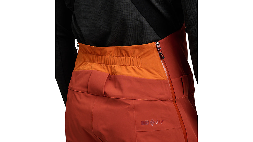 Black Diamond Recon Stretch Bibs - Mens, Saffron/Burnt Sienna, Small, AP7410289712SML1