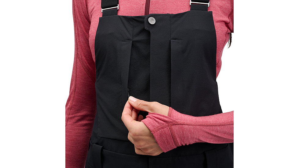 Black Diamond Recon Stretch Bibs - Womens, Black, Large, AP7410350002LRG1