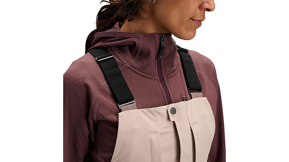 Black Diamond Recon Stretch Bibs - Womens, Pale Mauve/Dark Mauve, Small, AP7410359711SML1