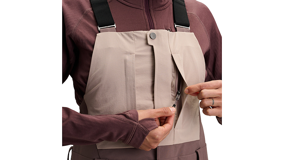 Black Diamond Recon Stretch Bibs - Womens, Pale Mauve/Dark Mauve, Small, AP7410359711SML1