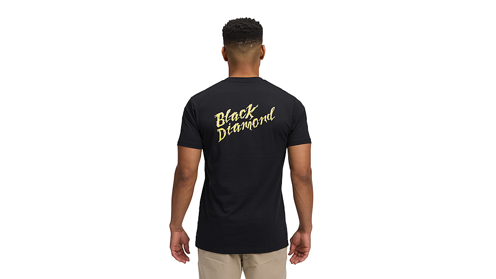 Black Diamond Shredded Short Sleeve Tee - Mens, Black, Small, AP7524920002SML1