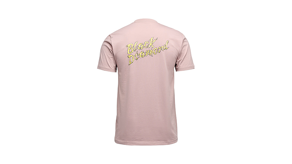 Black Diamond Shredded Short Sleeve Tee - Mens, Pale Mauve, Medium, AP7524925019MED1