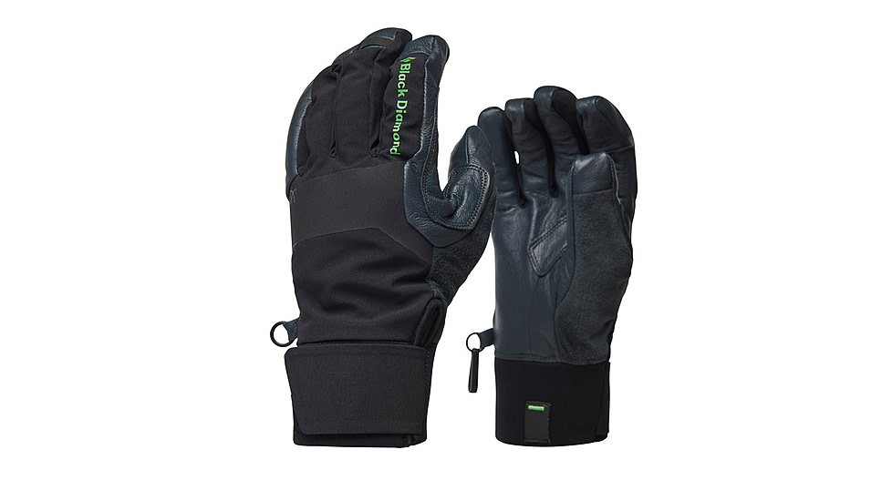 Black Diamond Terminator Gloves, Black, Large, BD8011470002LRG1