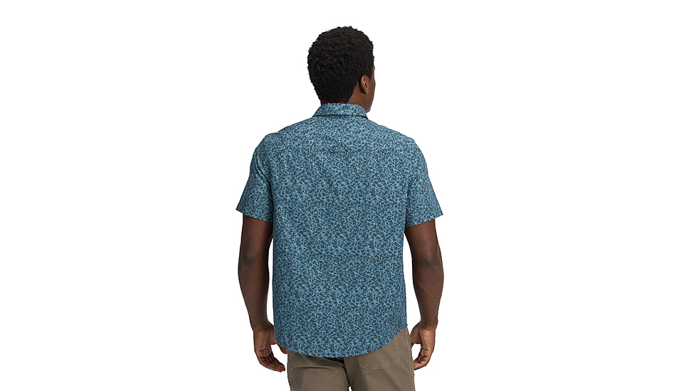 Black Diamond Wingate Short Sleeve Shirt - Mens, Charcoal BD Glyphs, Large, AP7530119666LRG1