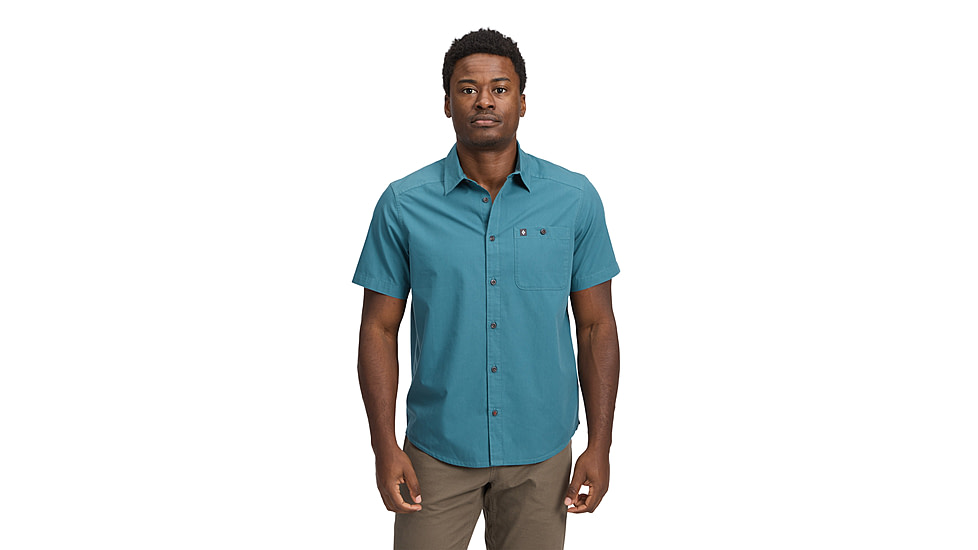 Black Diamond Wingate Short Sleeve Shirt - Mens, Creek Blue, Extra Large, AP7530114064XLG1