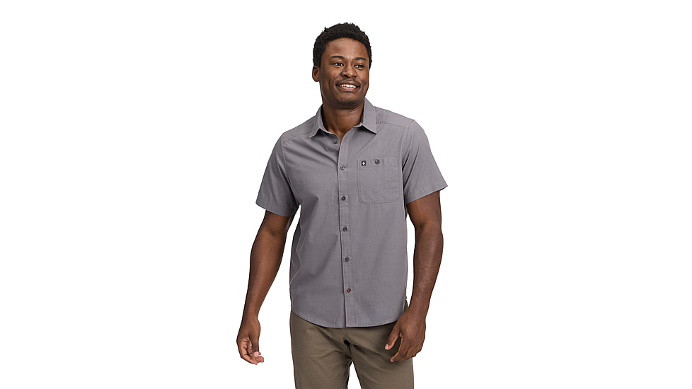 Black Diamond Wingate Short Sleeve Shirt - Mens, Steel Grey, Medium, AP7530110034MED1