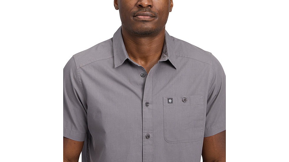 Black Diamond Wingate Short Sleeve Shirt - Mens, Steel Grey, Medium, AP7530110034MED1