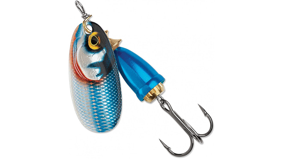 Blue Fox Classic Vibrax 01 Gilded Jig, 1/8 oz, Blue Steel, 60-10-350IC