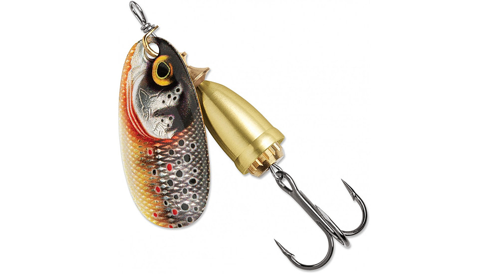 Blue Fox Classic Vibrax 01 Gilded Jig, 1/8 oz, Brown Trout, 60-10-351IC