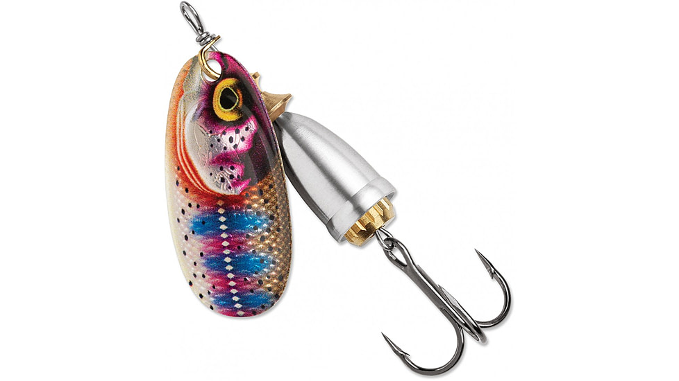 Blue Fox Classic Vibrax 00 Gilded Jig, 7/64 oz, Rainbow Trout, 60-00-354IC