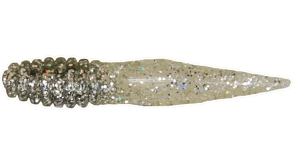 Bobby Garland Slab Slay'R Soft Bait, 12, 2in, Double Silver Rainbow, BG2SS153-12