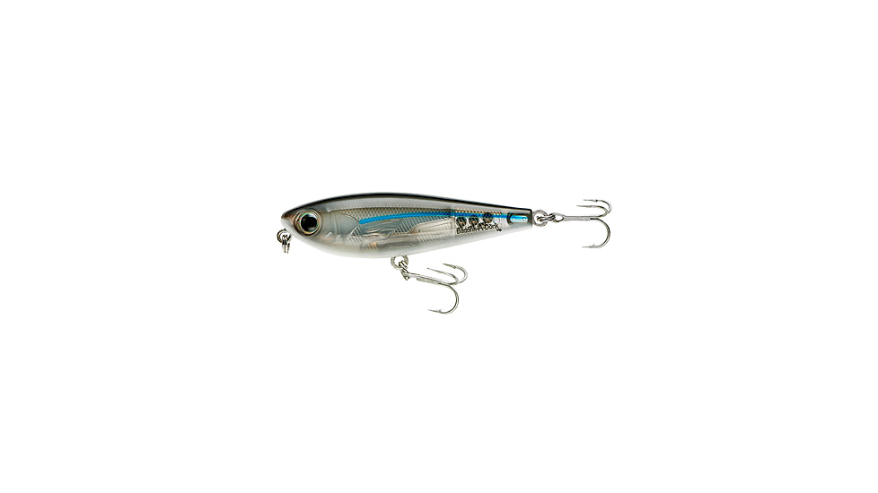 Bomber Badonk-A-Donk HP Rattling Topwater Lure, 3.5in, 1/2oz, Silver Mullet, BSWDTH3341