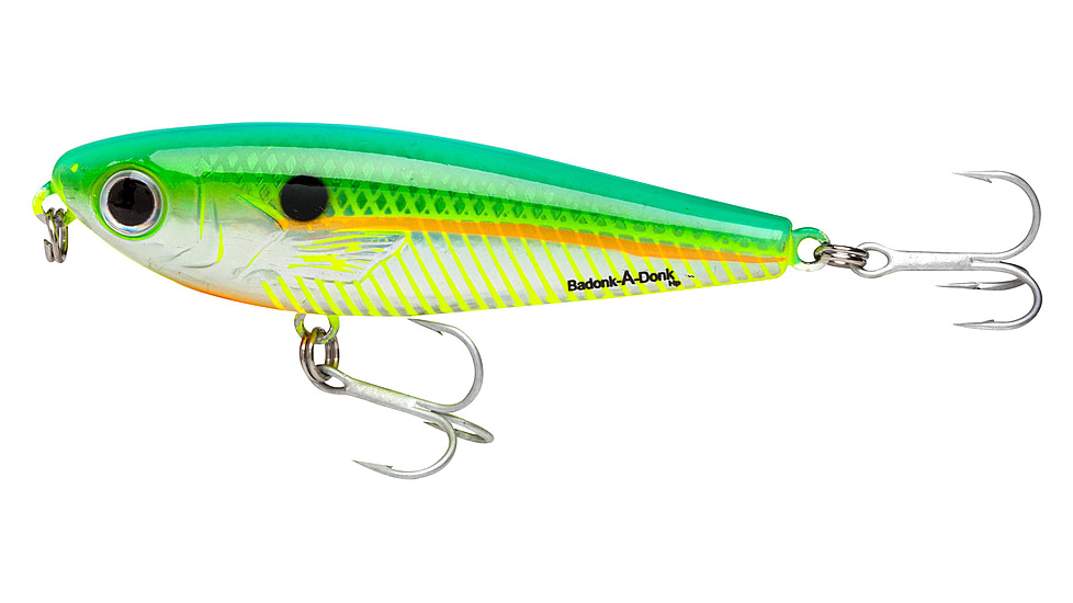 Bomber Saltwater SW Badonk Hi P Topwater Lure. 3.5in, 1/2oz, Citrus, BSWDTH4344
